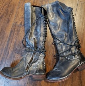 Freebird Gray knee high boot